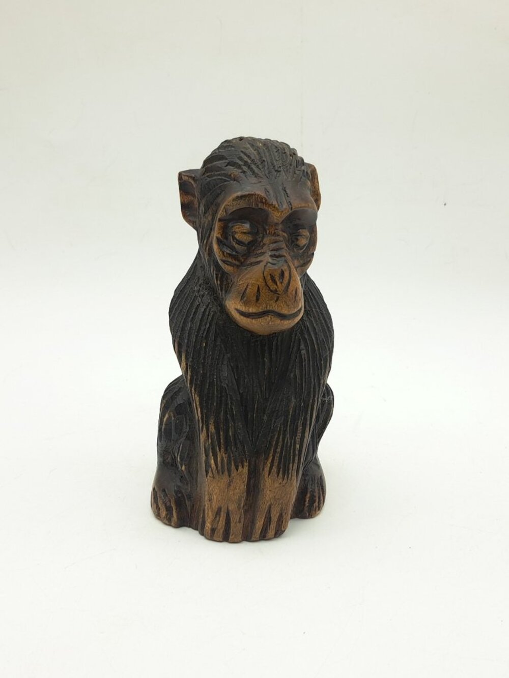 Carved Wooden Chimpanzee